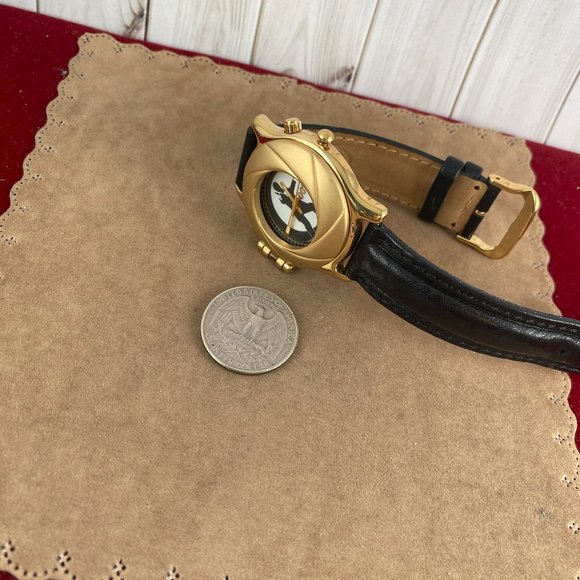 Vintage Fossil Gold Edition 1997 James Bond 007 Watch Gold Limited Edition - Picture 7 of 13